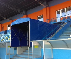 Tunel pre hráčov futbalový štadión Michalovce