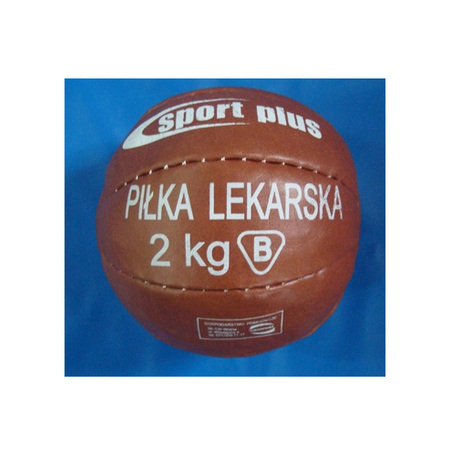 Orvosi labda 2 kg, szintetikus bőr, varrott