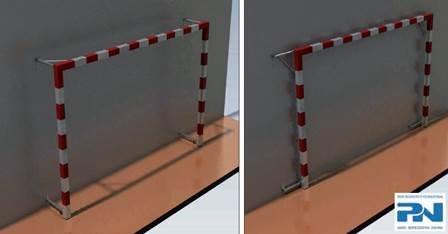 Kézilabda célok falra szereléssel