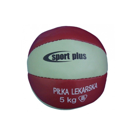 Orvosi labda 5 kg, valódi bőr, varrott