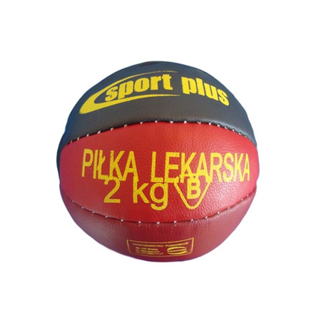 Orvosi labda 2 kg, valódi bőr, varrott