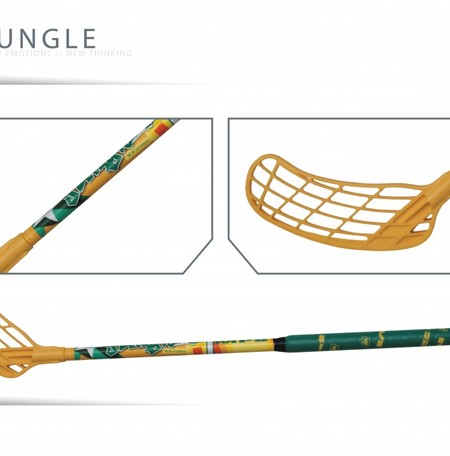 Floorball stick MPS JUNGLE Sárga GYERMEKEK