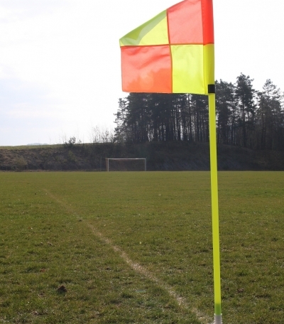 Professzionális sarok zászló, rugalmas