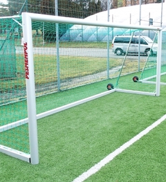 Hordozható futball-cél 5 x 2 m, AL, ovális