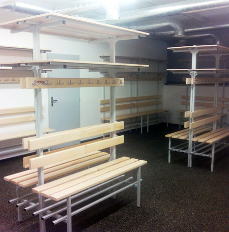 Padok jégkorong öltözők és téli stadionok számára